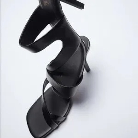 Zara leather sandals 9 us NWT - Picture 2 of 5